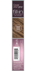 Cover Your Gray Fill In Powder Medium Brown swatches show natural shade match for thinning hair.