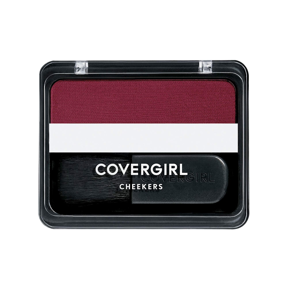 COVERGIRL Cheekers Blush compact close-up showing natural, buildable color for everyday wear.