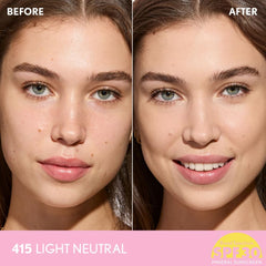 COVERGIRL Clean Fresh Blurring Skin Tint pump shows easy application