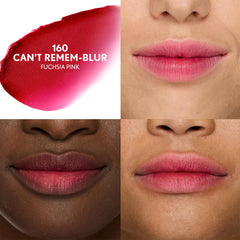 COVERGIRL Clean Fresh Yummy Blur lipstick application on lips demonstrates one-swipe blurring.