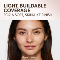CoverGirl Clean Invisible Concealer swatch on skin demonstrates buildable coverage and shade golden ivory 109.