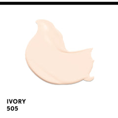 CoverGirl Clean Matte Foundation Ivory 505 swatch on skin shows natural finish