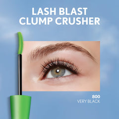 Covergirl Clump Crusher 20x-volume swatch demonstrates bold, defined lashes without clumping.