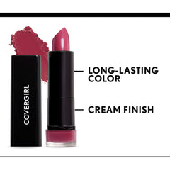 COVERGIRL Colorlicious Lipstick with shea butter for soft, hydrated lips all day.