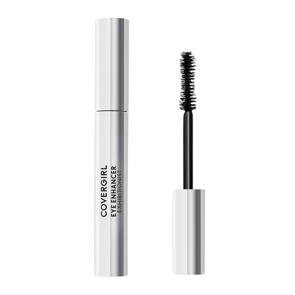 CoverGirl Exhibitionist Mascara wand closeup shows smooth application.