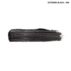 CoverGirl Exhibitionist extreme black product shot emphasizes waterproof version and all-day confidence.