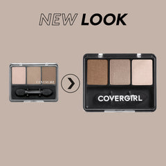 CoverGirl Eye Enhancers 3 Kit Shadow Dance Party 125 swatch set delivers versatile shades.