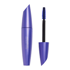 CoverGirl Lash Blast Fusion brown mascara wand close-up showing lengthening potential.