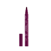 CoverGirl Outlast Extra Witchy Lipstain shade swatch with transfer-proof satin finish.