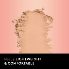 COVERGIRL Outlast Extreme Wear Powder natural swatch shows even complexion.