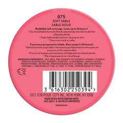 COVERGIRL Outlast Extreme Wear pressed powder close-up during application reveals silky, lightweight texture