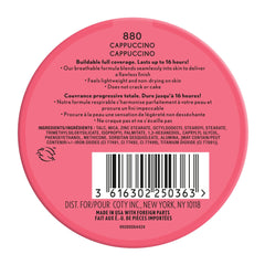Covergirl Outlast Extreme Wear pressed powder swirl-blend demonstrates seamless texture for breathable coverage.