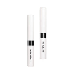 CoverGirl Outlast lip color with clear top coat delivers long-lasting moisture and shine.