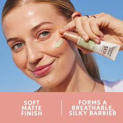 CoverGirl TruBlend Skin Enhancer Cashmere Calm swirl texture highlights skin-softening primer benefits.