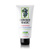 Cowboy Magic Detangler & Shine bottle pour demonstrates easy application and conditioning.