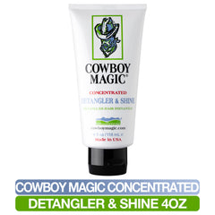 Cowboy Magic Detangler & Shine knot-release aids smoother mane.