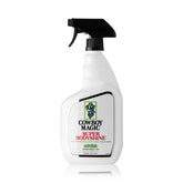 Cowboy Magic Super Body Shine Spray nozzle dispensing for quick-dry shine.