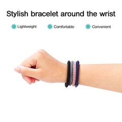 Cozeasy no-snag soft fabric hair ties prevent tangles during removal.