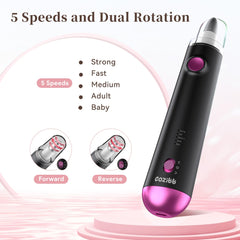 CoziBB 8-in-1 manicure pedicure kit for shaping, trimming and polishing nails.