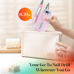 COYZU cordless operation enables up to 10 hours of portable manicures.