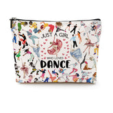 CQM dance makeup bag front view showing compact, portable design for recital essentials