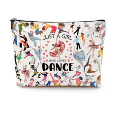 CQM dance makeup bag front view showing compact, portable design for recital essentials
