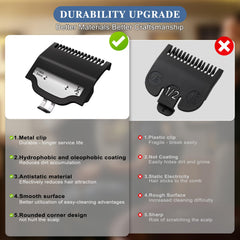 CR8GR8 guardas para Wahl: materiales durables aseguran durabilidad y limpieza fácil.