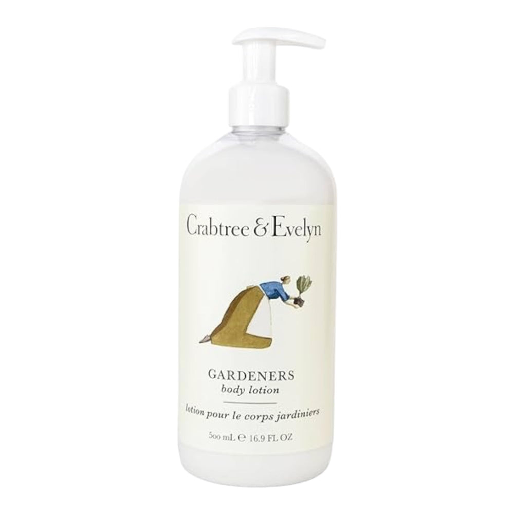 Crabtree & Evelyn Gardeners Lotion bottle—deep hydration with a clean finish.