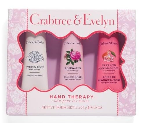 Crabtree & Evelyn Hand Therapy Evelyn Rose cream, delivering smooth moisture and delicate fragrance.