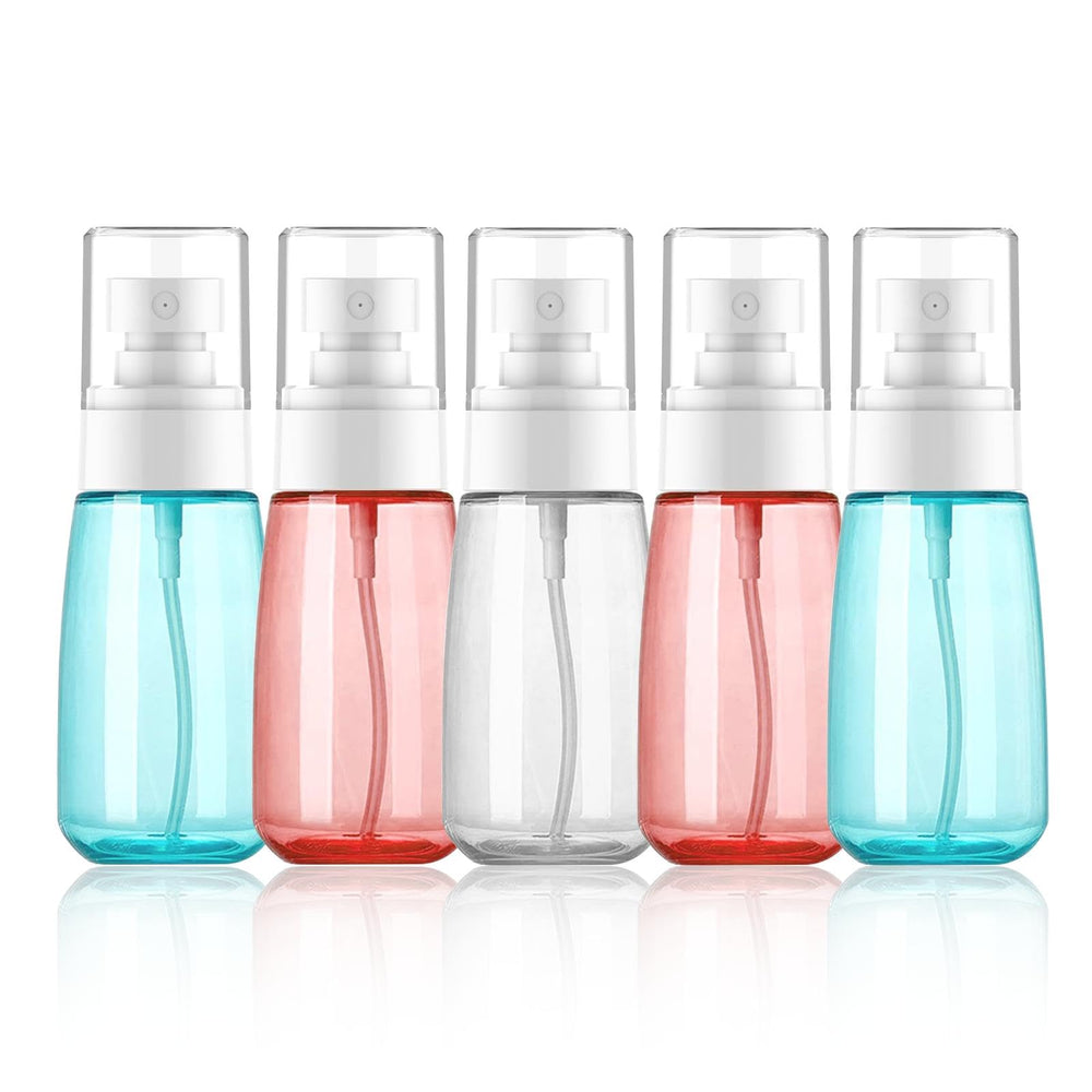 Cracrab 2oz pink travel spray bottle set for on-the-go skincare, color-coded for easy differentiation.