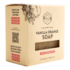 Crate 61 Organics vanilla orange essential oils highlight natural fragrance.
