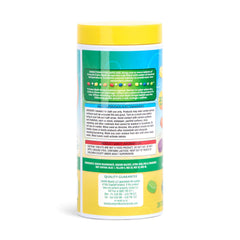 Crayola Bath Dropz water-coloring rainbow image illustrates customizable color mixing