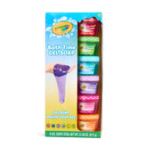 Crayola Bath Time Slime set front view shows six colorful soaps for fun bath time.