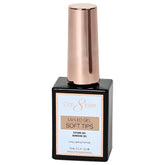 Cre8tion Extend Gel bottle close-up shows strong adhesive bonding for durable soft gel tip extensions.