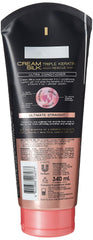 Cream Silk Triple Keratin Rescue pour demonstrates easy detangling