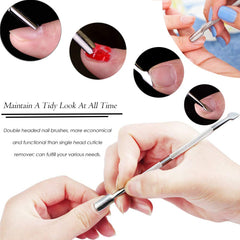 Creatiee-Pro cuticle pusher blade side close-up for precise cleaning