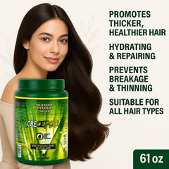 Crece Pelo packaging-label emphasizes natural ingredients and sulfate-free formula.