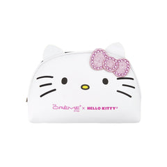 The Crème Shop Hello Kitty Y2K pouch front view for portable essentials.