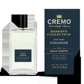 Cremo Palo Santo Cologne bottle on display for everyday confidence.