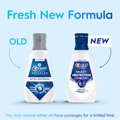 Crest close-up of liquid texture highlighting smooth alcohol-free formula