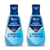 Crest front packaging showing 1L two-pack and brand freshness benefit
