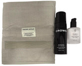 Crown Affair Air Dry Ritual leave-in bottle provides lightweight hydration for detangling and smooth hair.