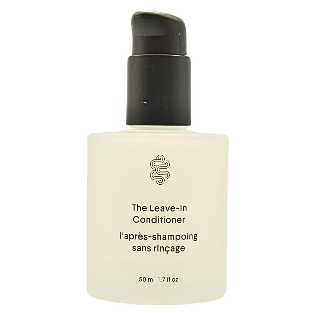 Crown Affair The Mini Leave-In Cream bottle pour highlights lightweight hydration for fine hair
