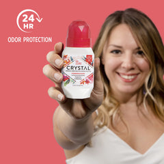 Crystal Essence mineral deodorant ingredients label highlights natural mineral salts