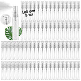 Csdtylh 105pcs mini spray bottles in clear glass for sampling perfume on the go.