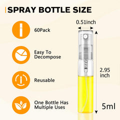 Csdtylh glass atomizer 5ml shows durable, leak-proof construction for perfumes.