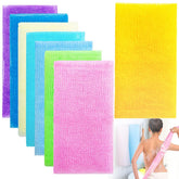 Cshangzei 8pc 35-inch exfoliating bath cloth set for whole-family cleansing.