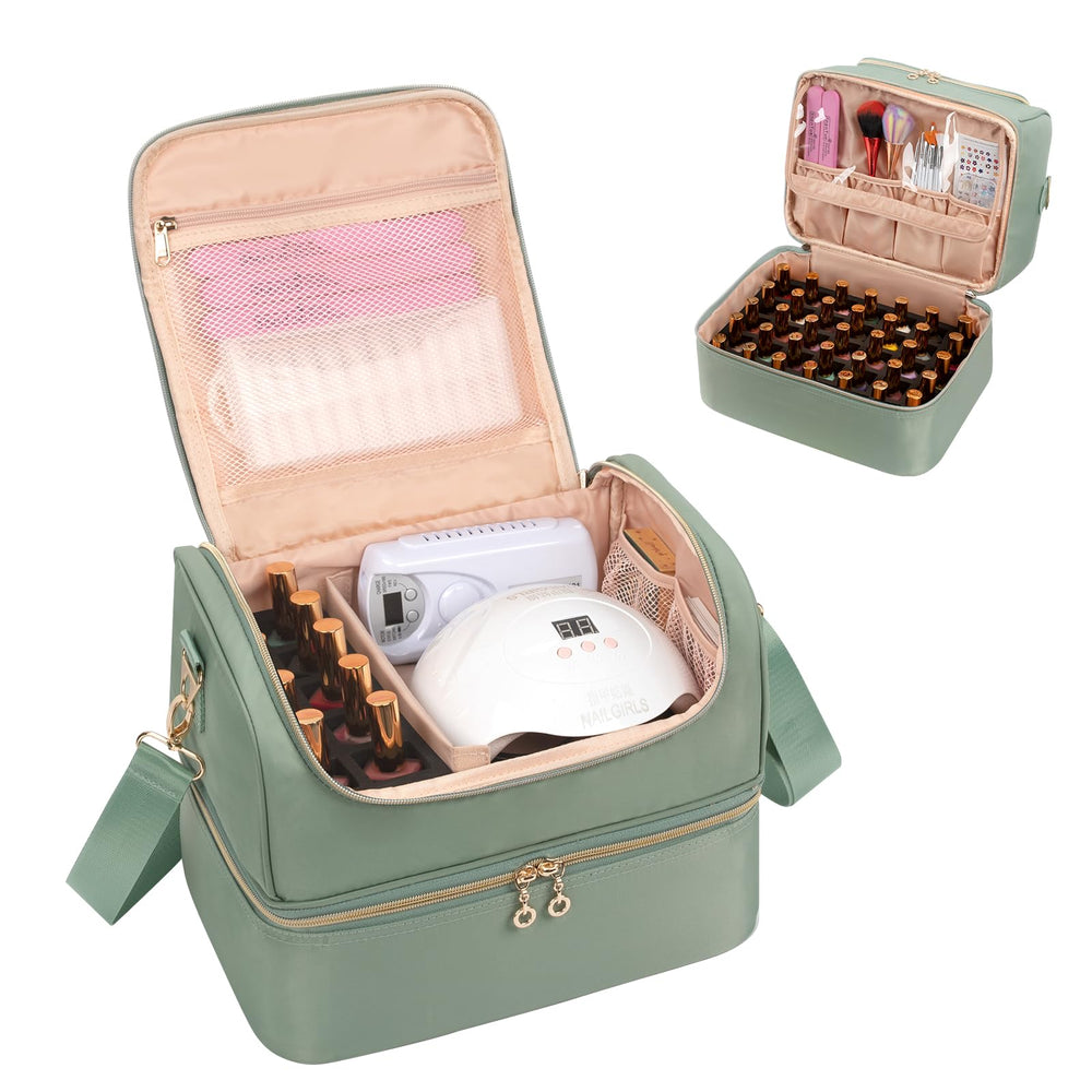 CUBETASTIC nail polish organizer case exterior showcases portable travel-ready design.