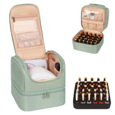 CUBETASTIC nail polish organizer case with open compartment for easy bottle access