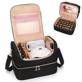 Cubetastic Nail Polish Organizer front view with compact travel-ready storage.